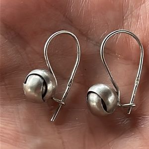Silver earrings